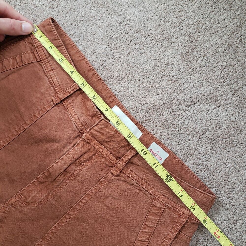 Anthropologie The Wanderer Utility Cargo Pants Clay Terra Cotta Color Size 26 - Picture 8 of 13